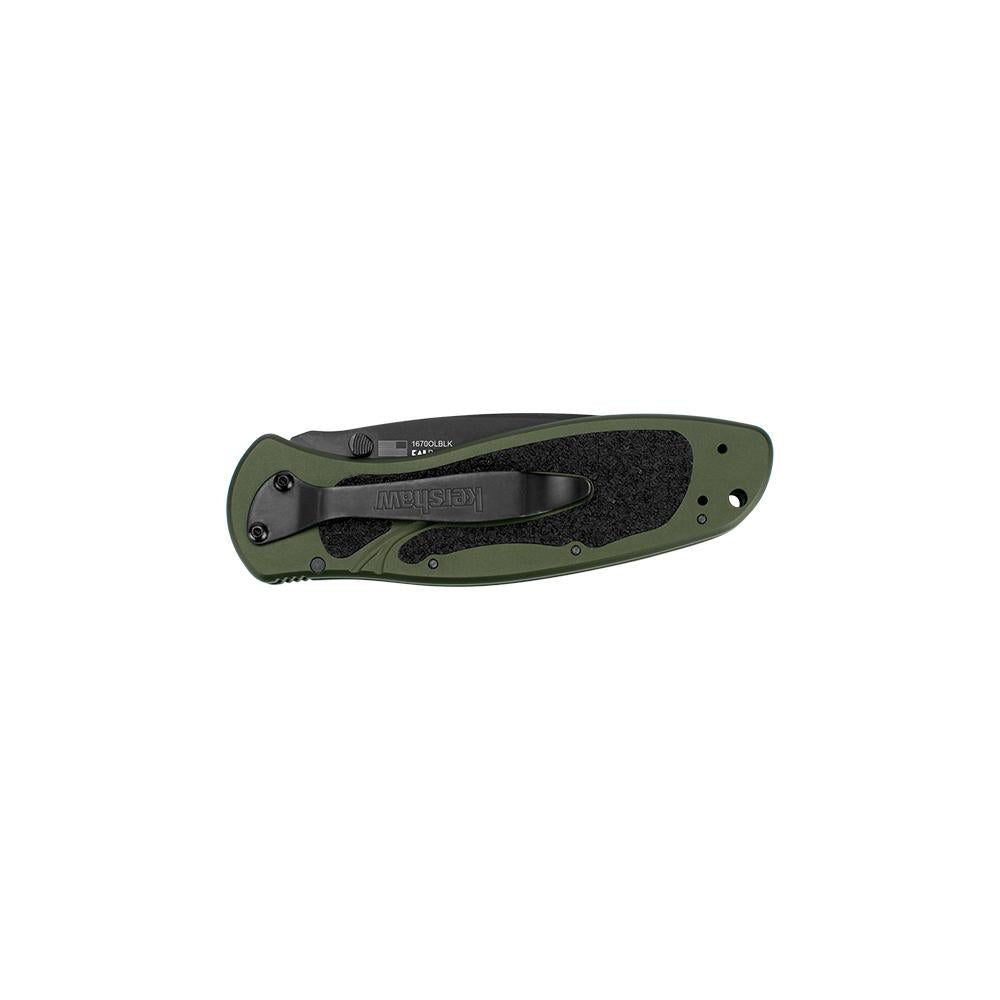 Kershaw Blur Assisted Opening Knife Olive (3.375 Black)