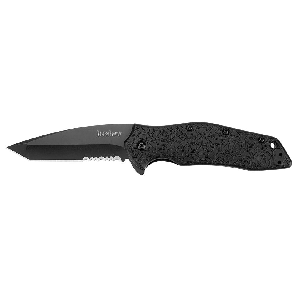 Kershaw Kuro Tanto Assisted Opening Knife (3.125 Black Serr)