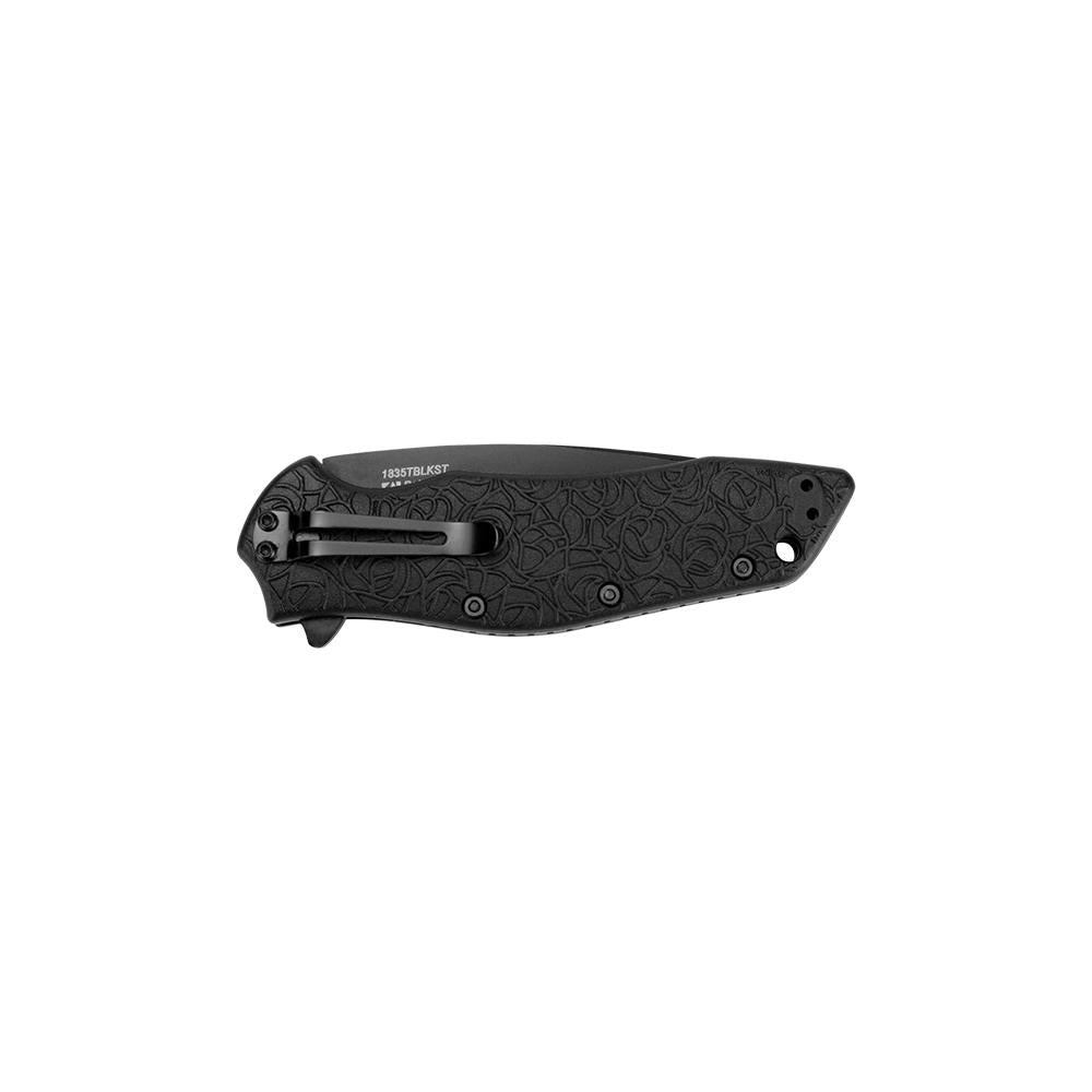 Kershaw Kuro Tanto Assisted Opening Knife (3.125 Black Serr)
