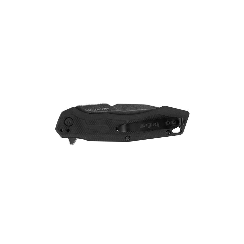 Kershaw Analyst Tanto Assisted Opening Knife Black FRN (3.25 BW Serr)
