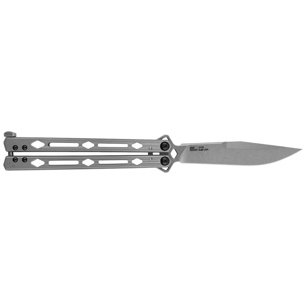 Kershaw Lucha Balisong Butterfly Knife Stainless Steel (4.5 Stonewash)