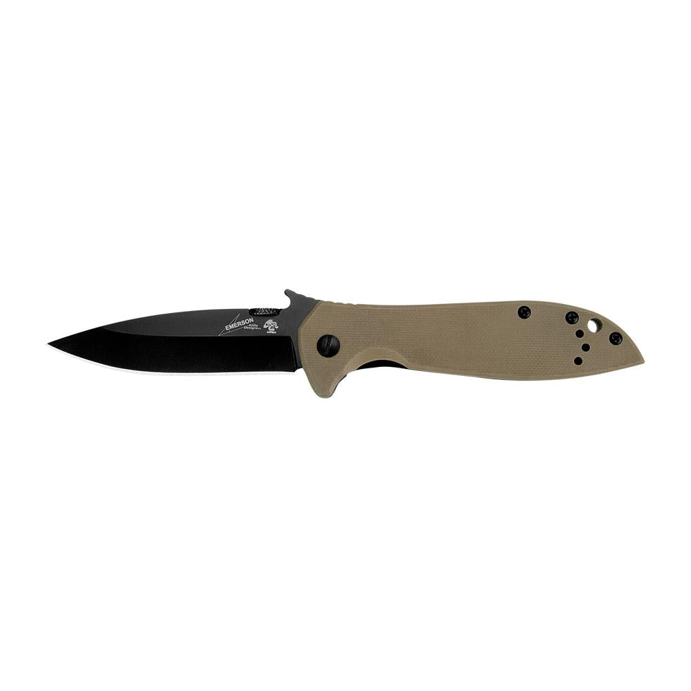 Kershaw Emerson CQC-4K Frame Lock Knife Brown G-10 (3.25 Black)