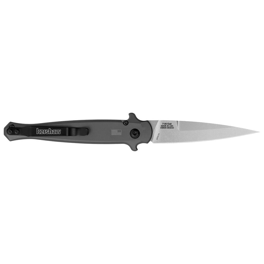 Kershaw Launch 8 Stiletto Automatic Knife Gray/CF (3.5 Stonewash)
