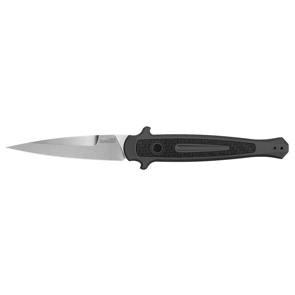 Kershaw Launch 8 Stiletto Automatic Knife Gray/CF (3.5 Stonewash)