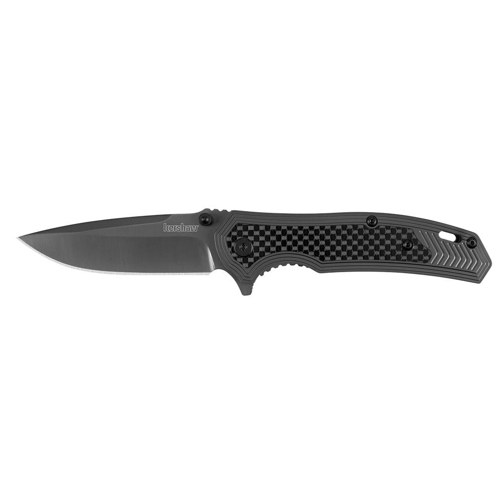 Kershaw Fringe A/O Frame Lock Knife Gray SS/Carbon Fiber (3 Gray)