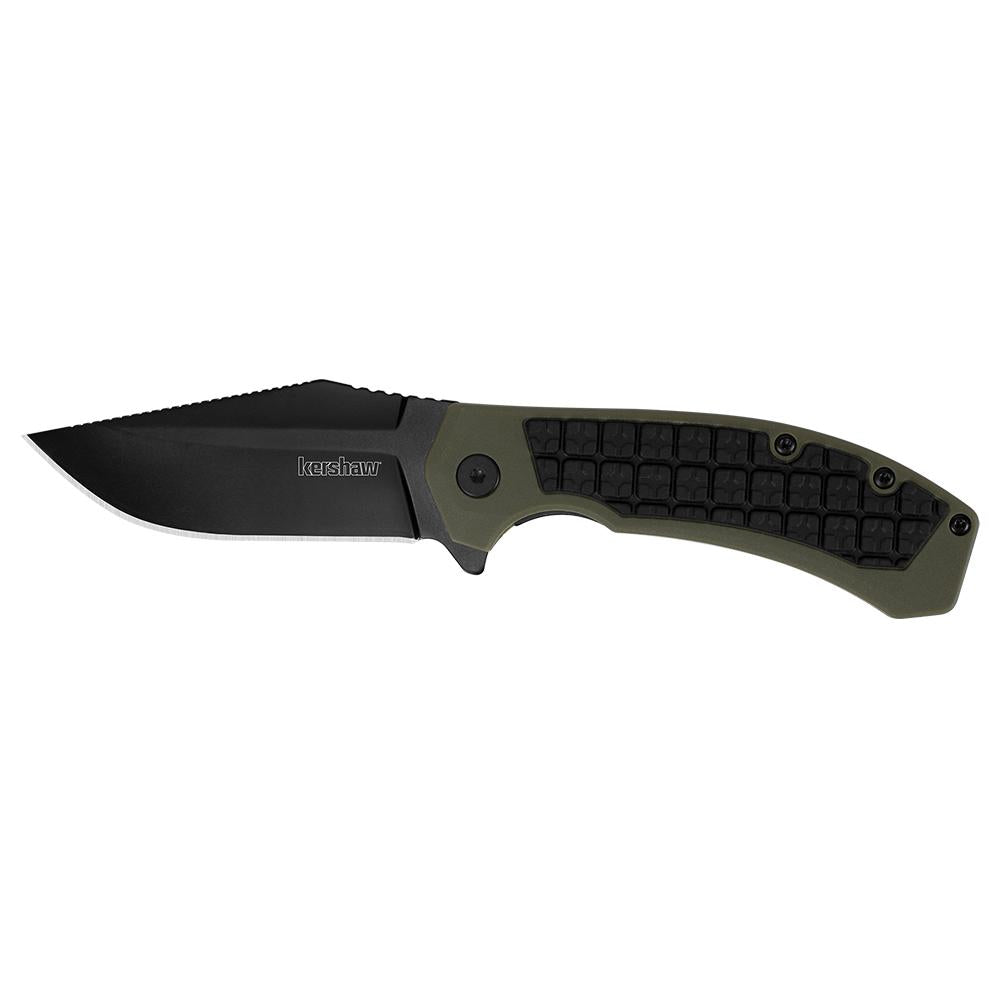 Kershaw Faultline Liner Lock Knife Green/Black GFN (3 Black)