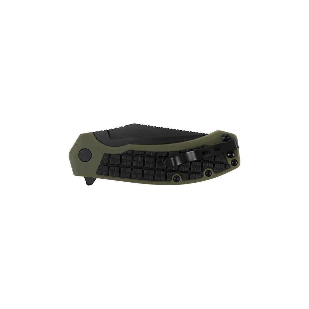 Kershaw Faultline Liner Lock Knife Green/Black GFN (3 Black)