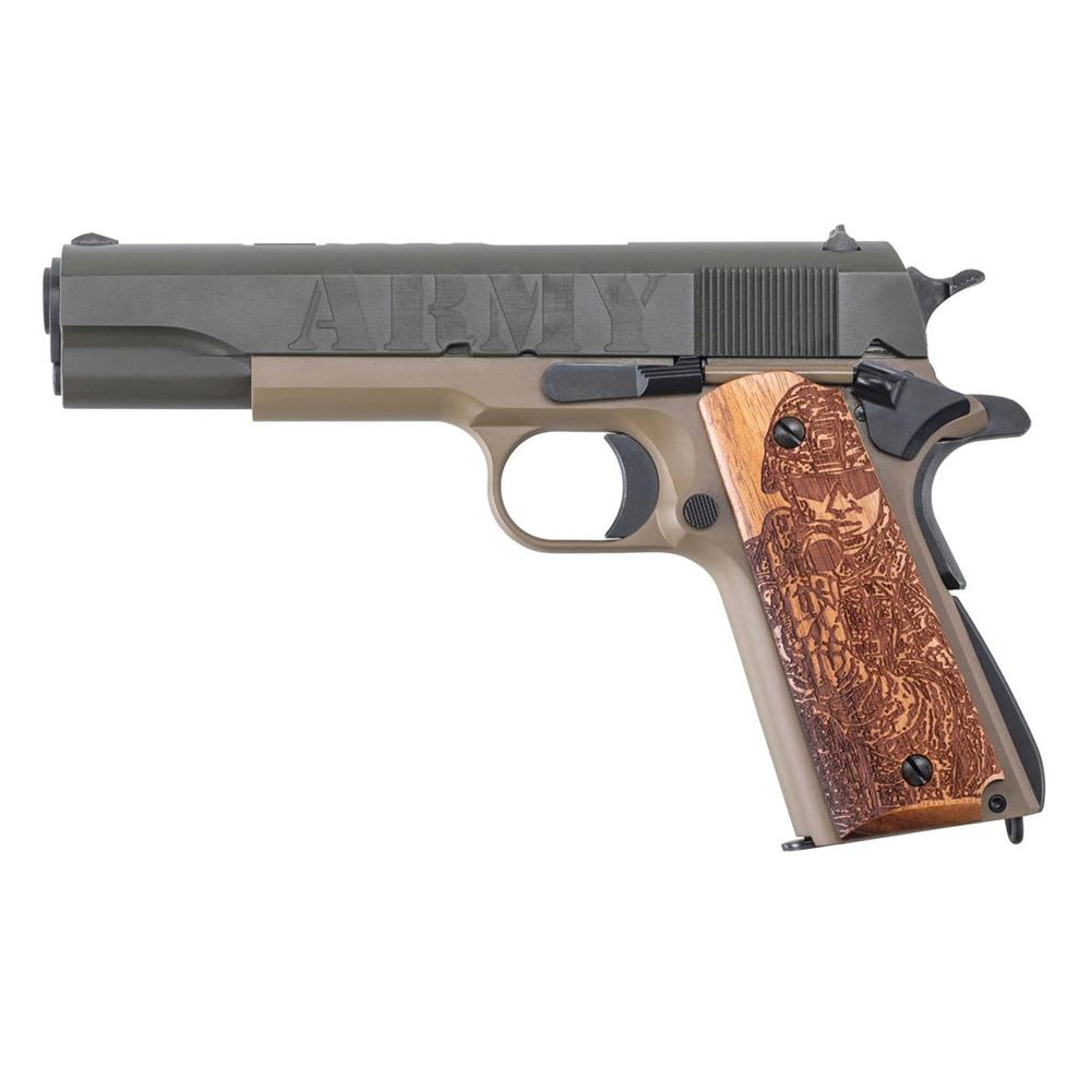 Auto Ord Army 250th Anniv 1911 45ACP 7Rd 5In Wood Grip