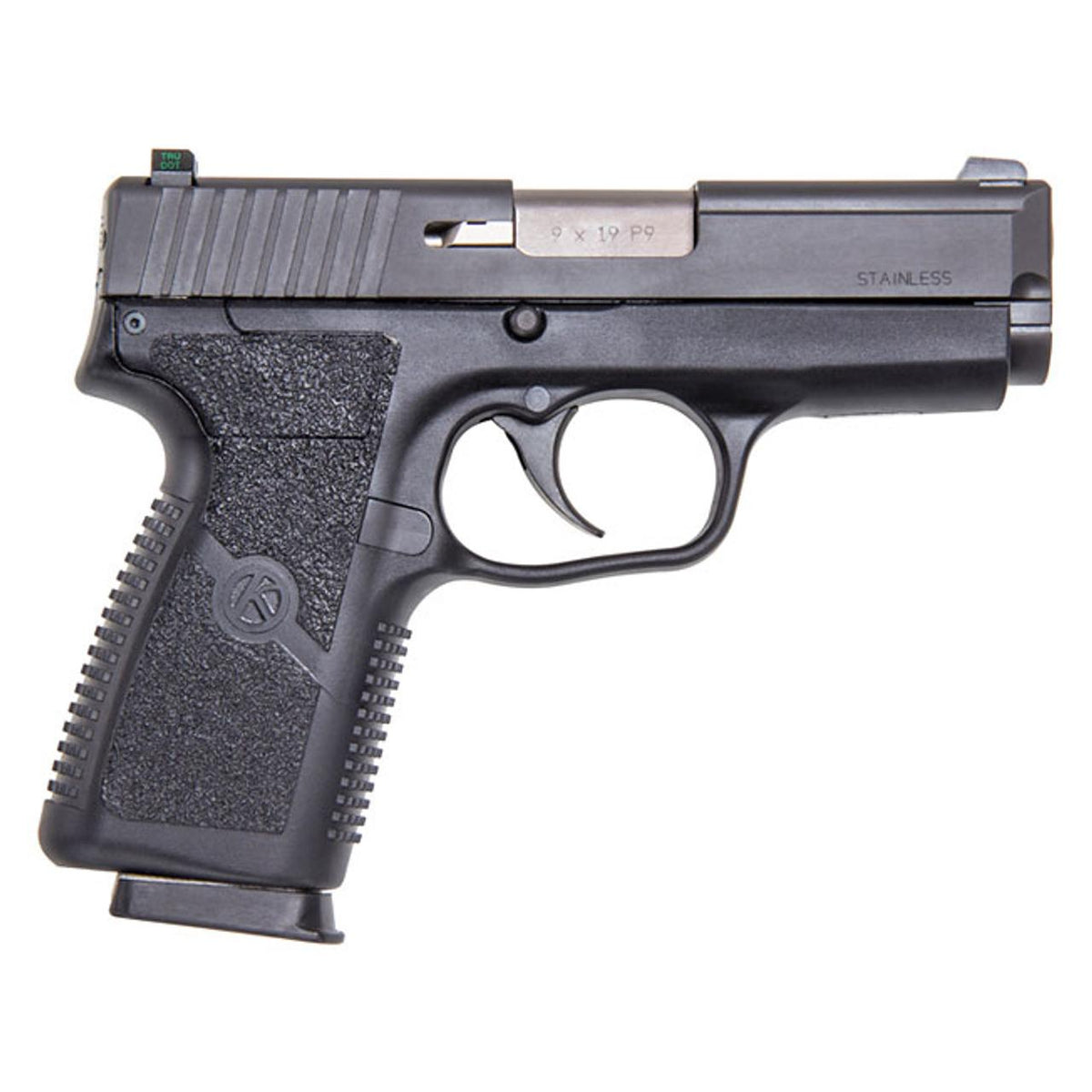 P9,3.6” Blk/Matte Blk STS Slide /2-7RD K820/1-8RD/w night sights CA OK