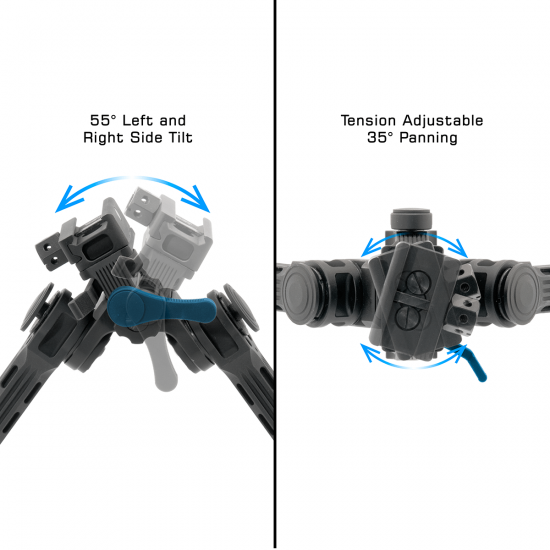 UTG Bipod Big Bore Full Stability  9in-14in Center Height