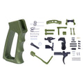 AR-15 Enhanced Lower Parts Kit With Upgrades & Skeletonized Aluminum Pistol Grip (G2)