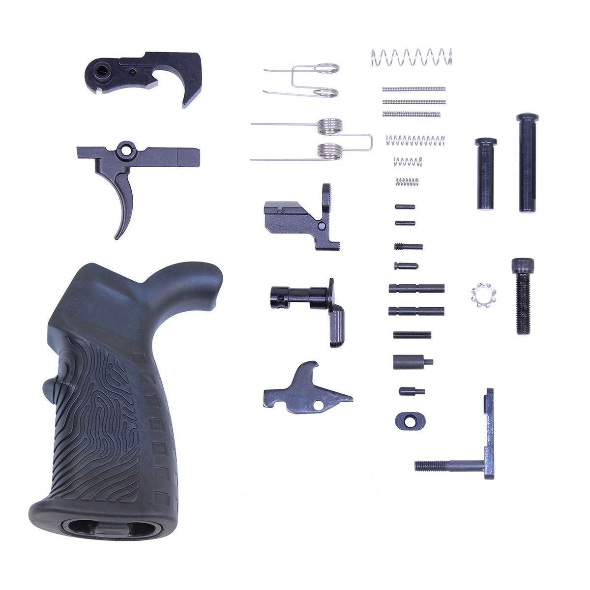 AR .308 Complete Lower Parts Kit With Ergonomic Pistol Grip