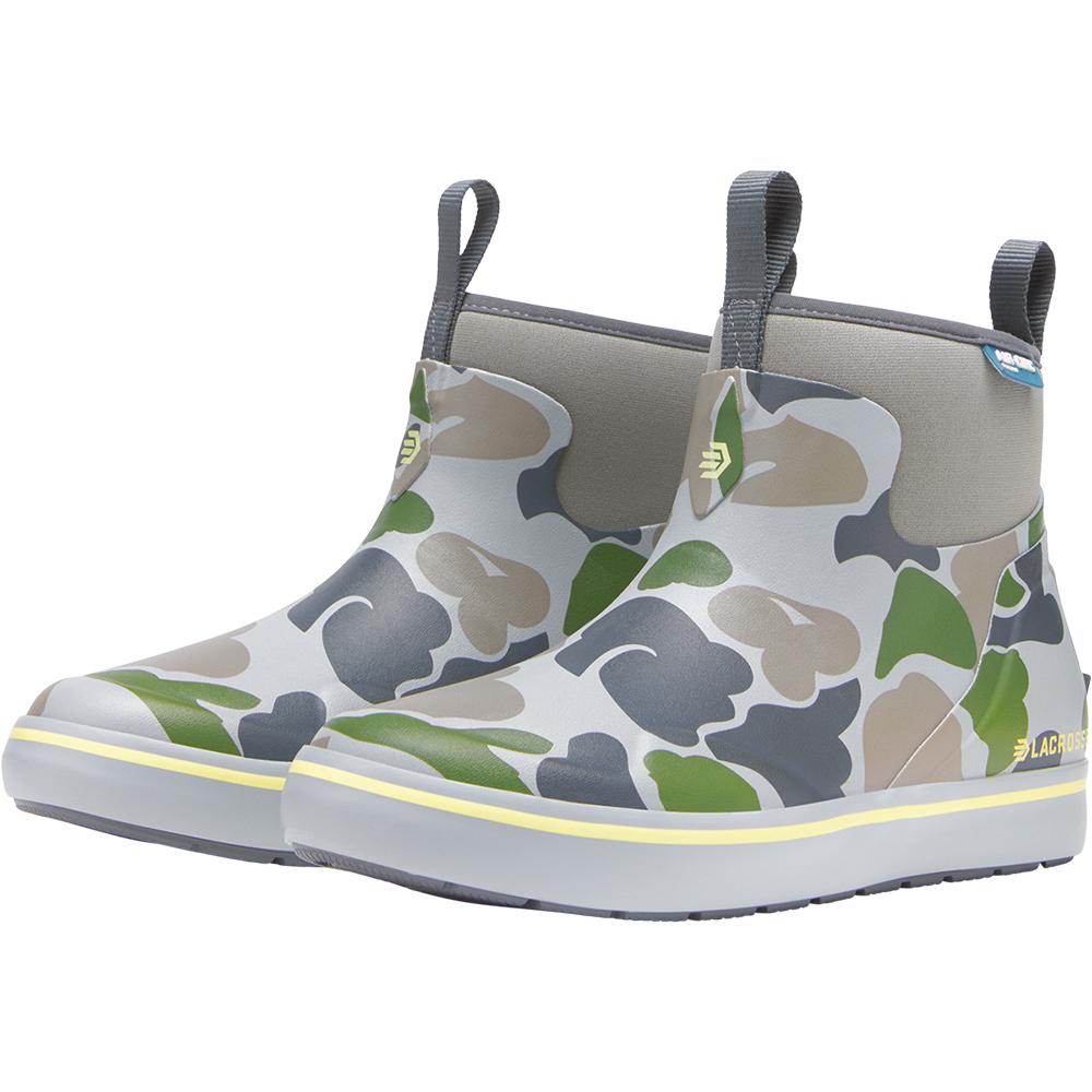 LaCrosse Alpha Deck Boot 6'' Seagrass Duck Camo Women's Size 7M