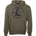 Distressed Reticle Hoodie Ash Green S