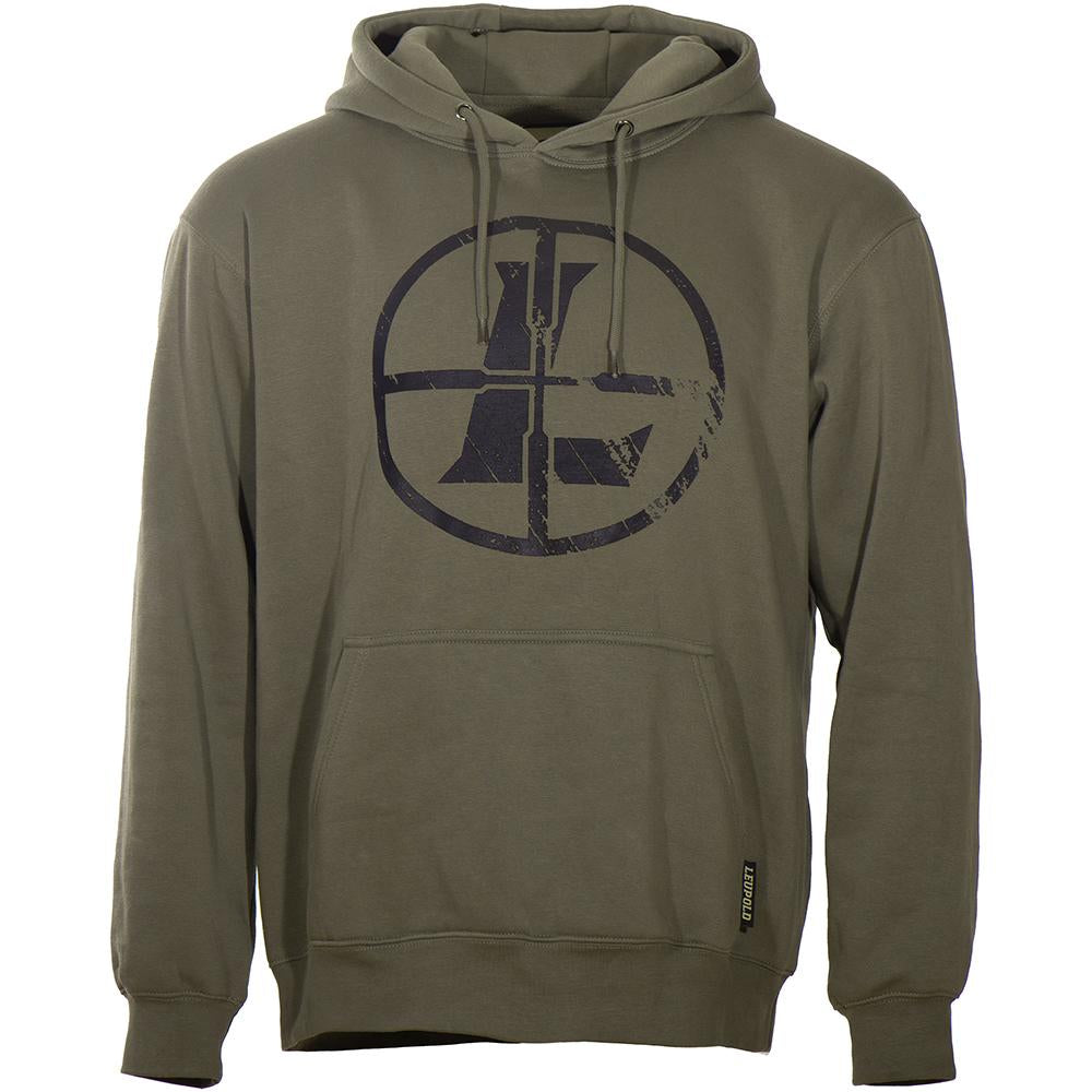 Distressed Reticle Hoodie Ash Green M