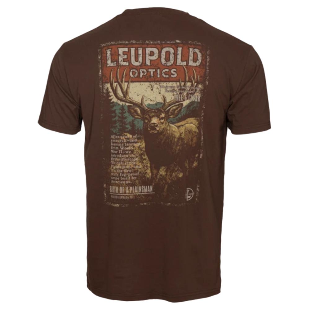 Leupold Mule Deer Magazine Tee Brown Heather S