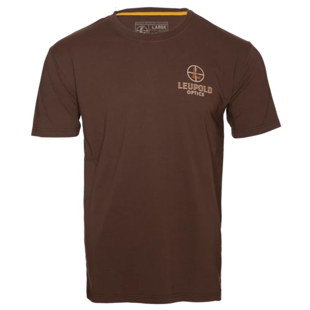 Leupold Mule Deer Magazine Tee Brown Heather L