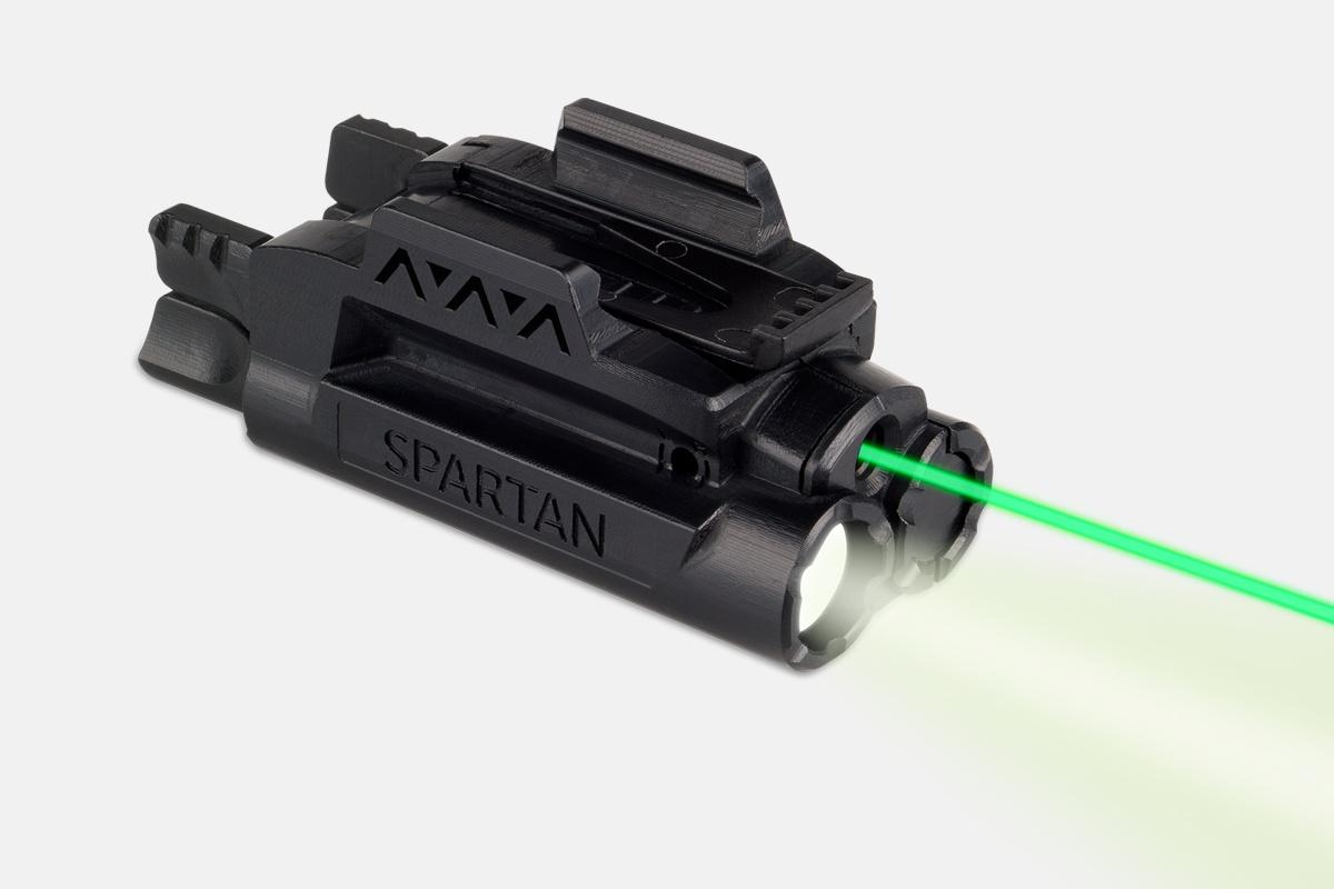 SPARTAN ADJUSTABLE FIT LASER/LIGHT COMBO (GREEN)