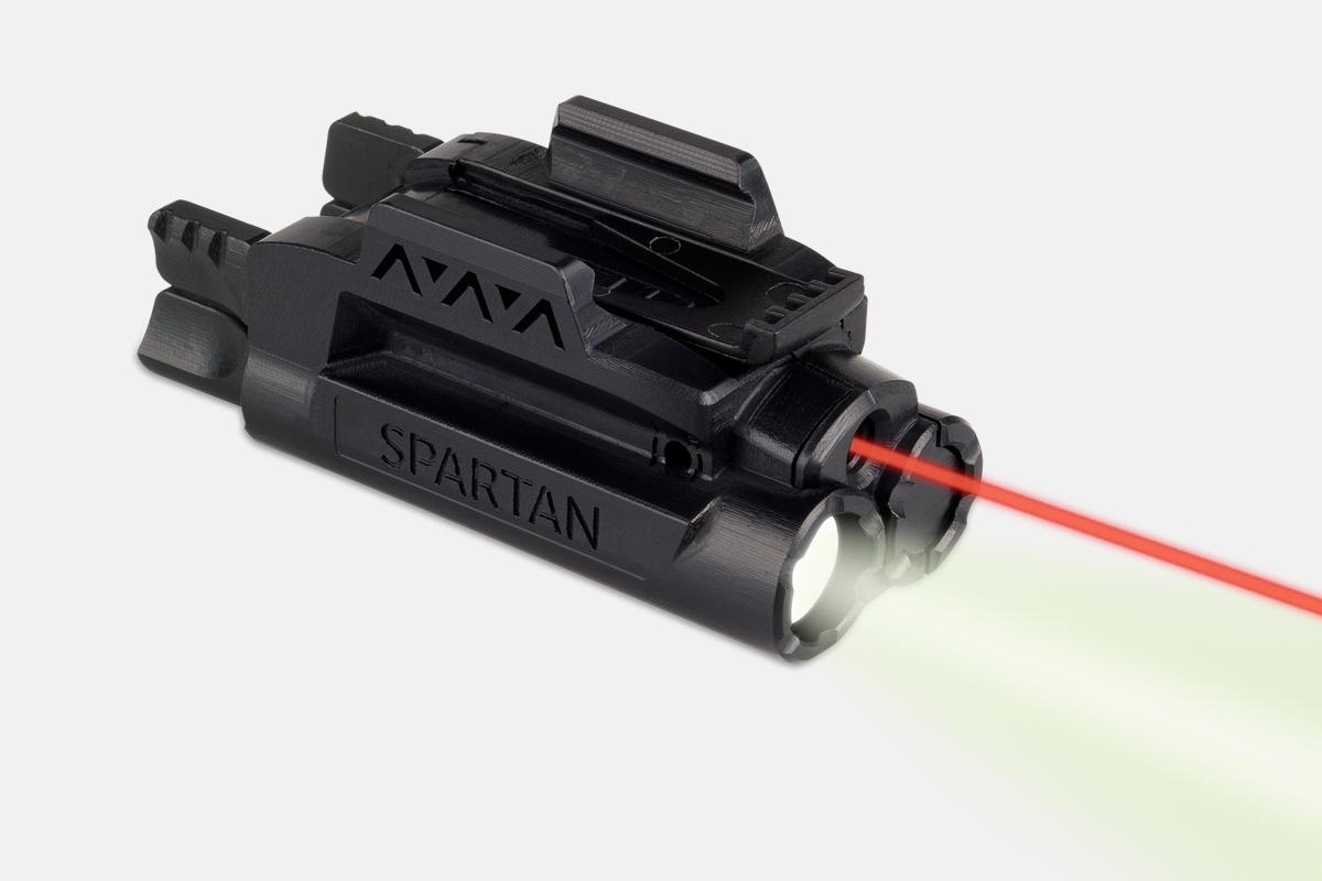SPARTAN ADJUSTABLE FIT LASER/LIGHT COMBO (RED)
