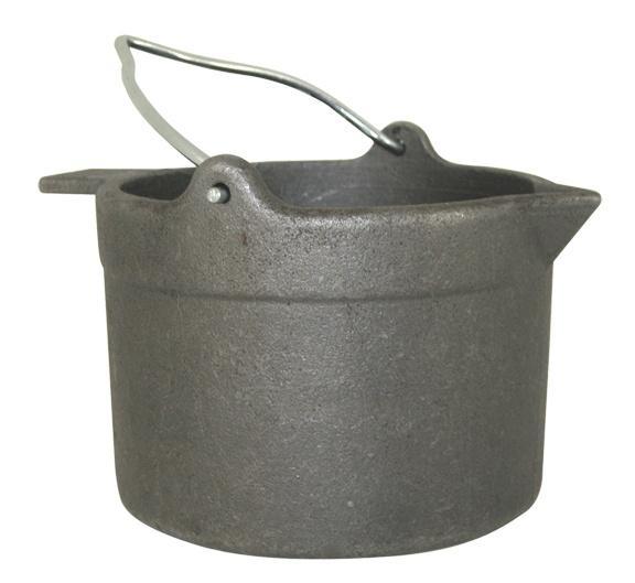 10LB CAST IRON LEAD POT