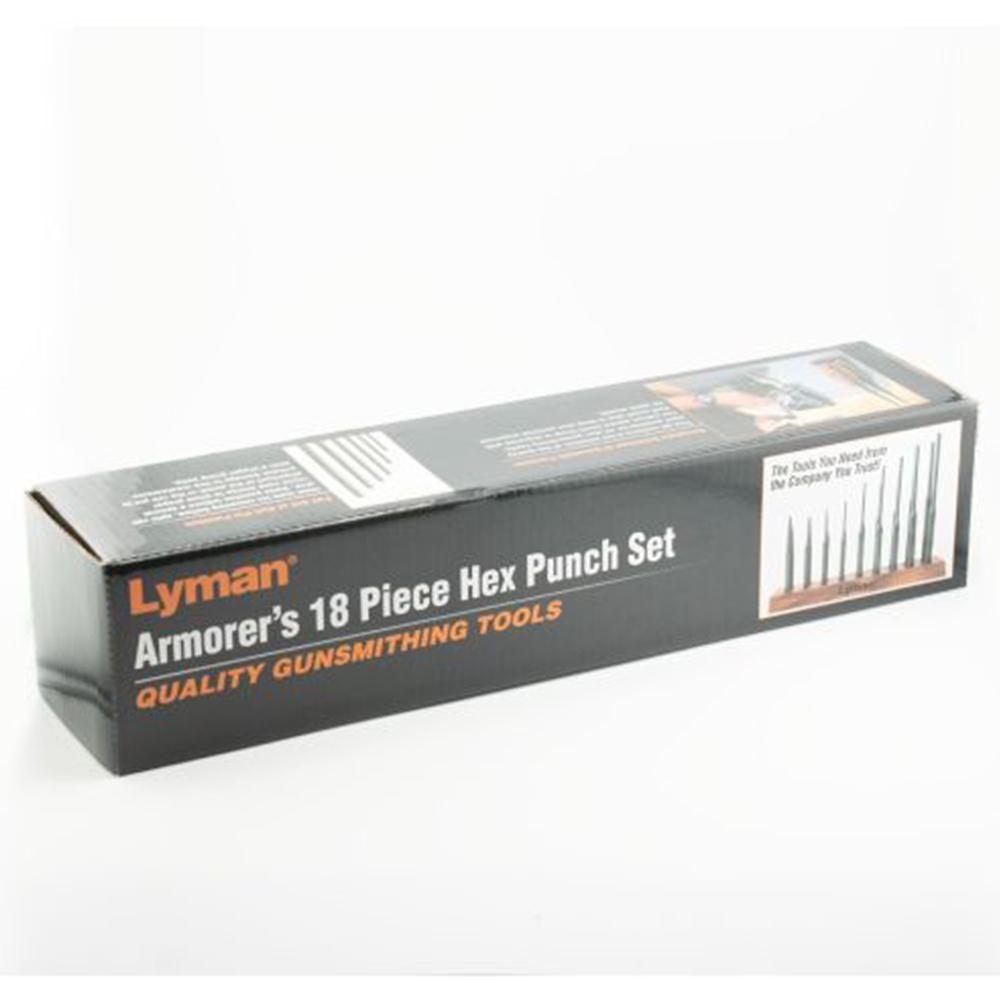 Lyman Armorer?s 18 Piece Hex Punch Set with Stand