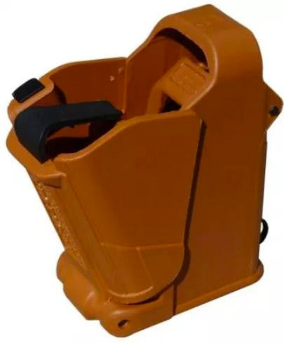MAGLULA UPLULA UNIVERSAL PISTOL MAG LOADER & UNLOADER ORG/BR 9MM TO .45
