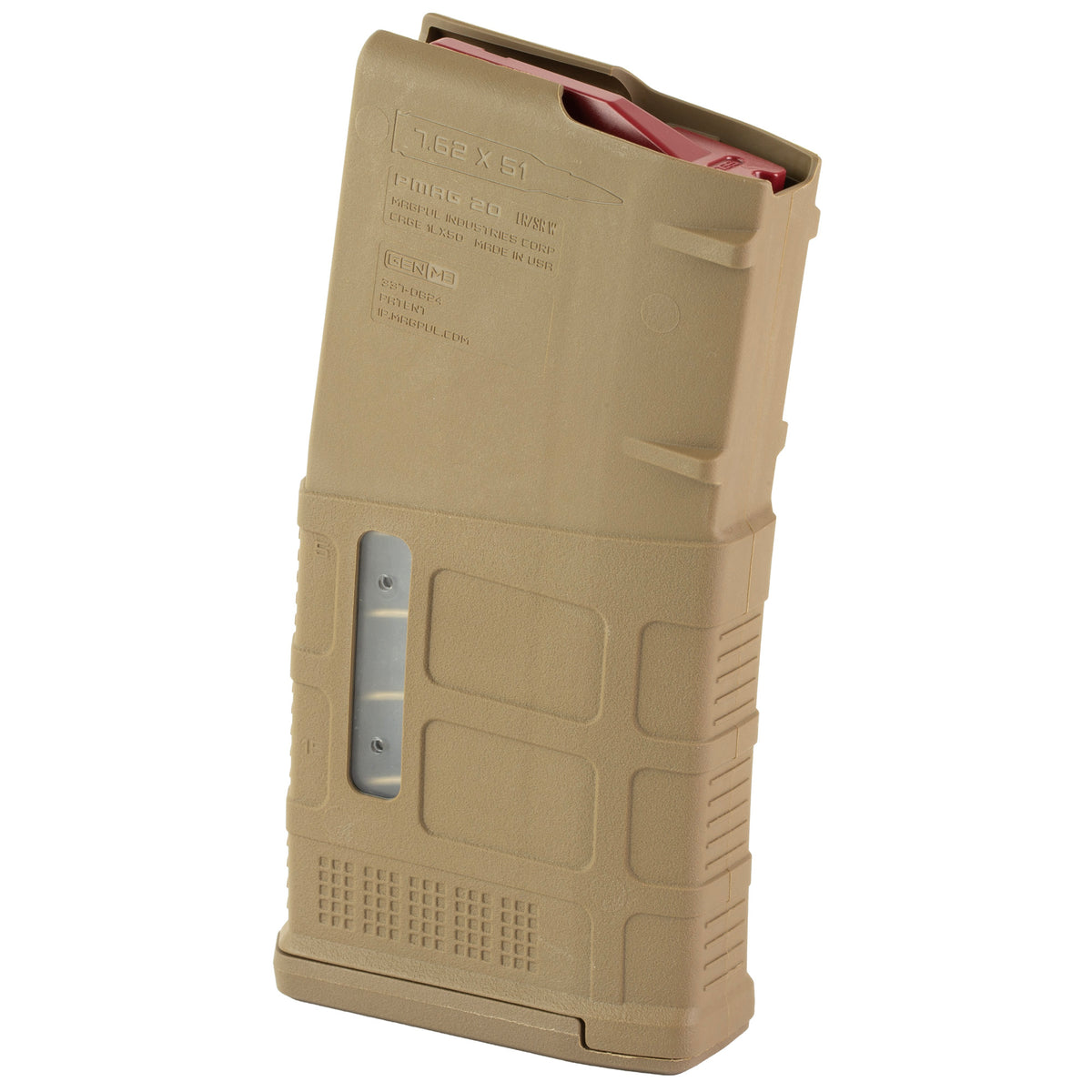 Magpul PMAG LR/SR Gen M3 Window .308/7.62 NATO SR25/AR-10 Magazine - 20 Round