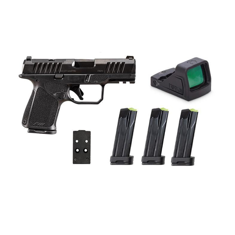 Rost Martin RM1S BLK 9MM 3.6IN OR (4)10RD MAGS FS POLY PISTOL BUNDLE