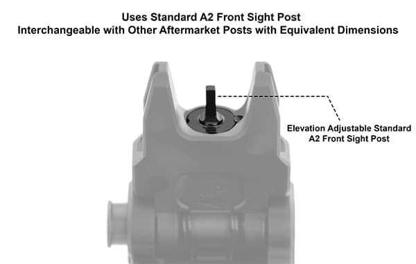 UTG ACCU-SYNC AR-15 Flip-Up Front Sight
