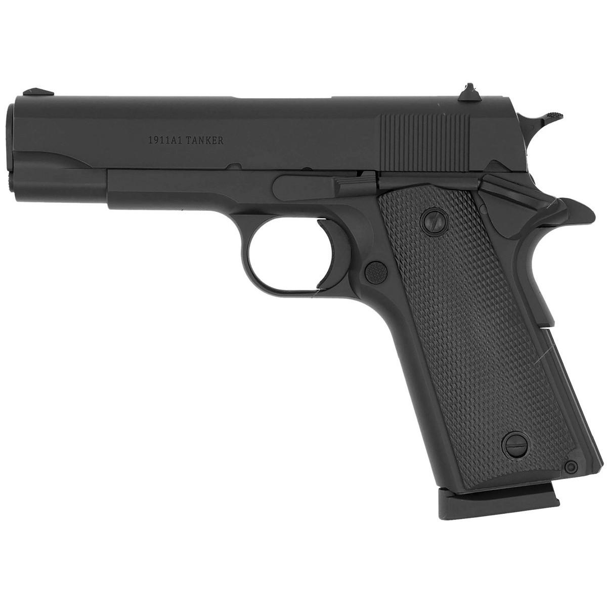 Tisas 1911A1 Tanker 45ACP 4.25'' 1911 Cerakote Finish Black 2-7rd