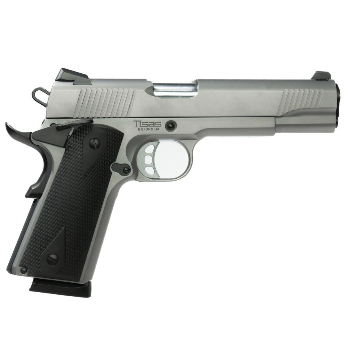 Tisas 1911 DUTY SS45 45ACP Stainless Steel 5'' 2-8rd