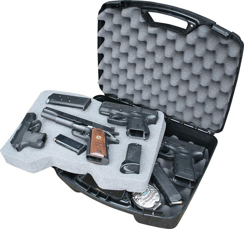 MTM 4 PISTOL HANDGUN CASE UP TO 8.5 REVOLVER BLACK