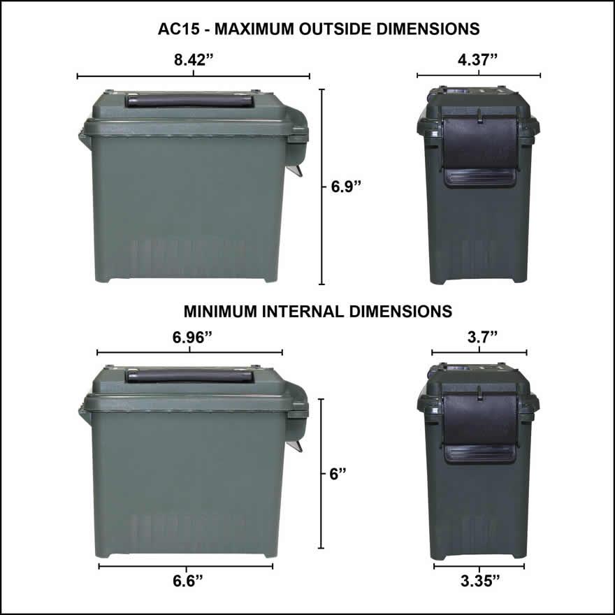 AMMO CAN MINI FOR BULK AMMO DARK EARTH