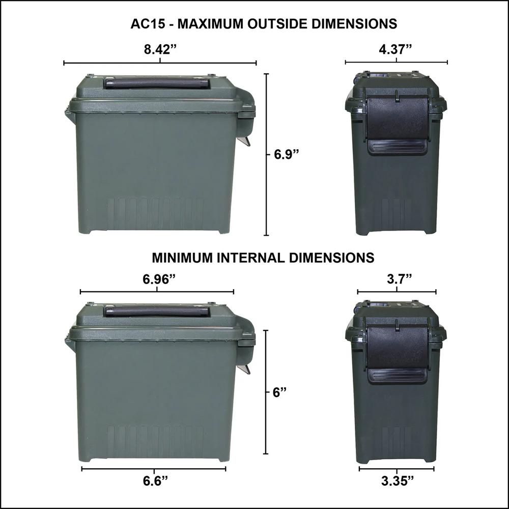 MTM Limited Edition 1776 Red & Wht 5Can Ammo Crate Mini