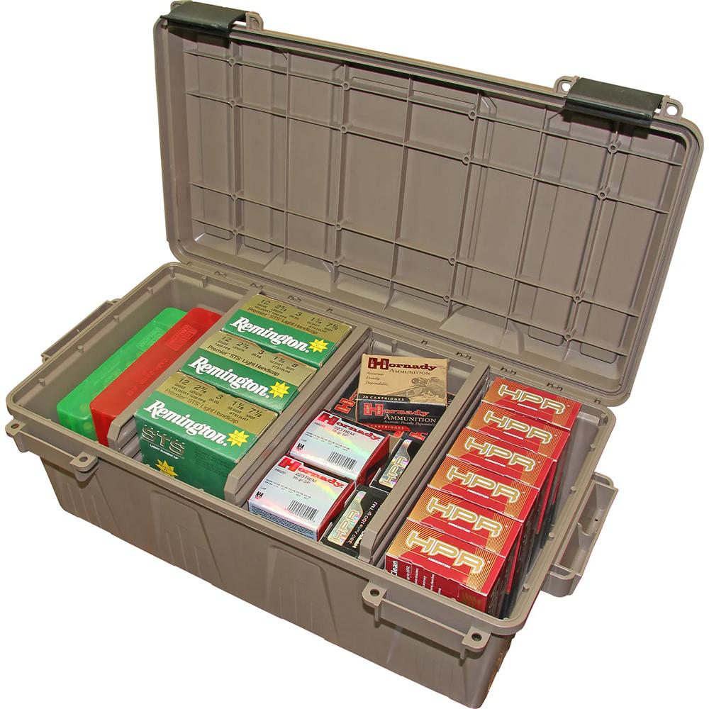 MTM Ammo Crate Large Divided Utility Box Dark Earth