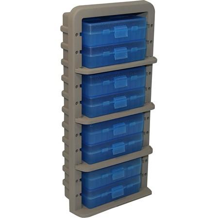 MTM AMMO RACK WITH 9 P50-9M-24 AMMO BOXES CLR BLUE/DK EARTH