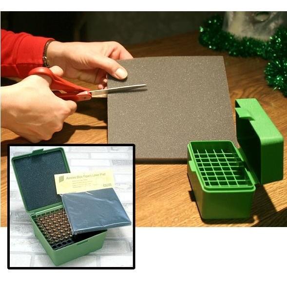 MTM AMMO BOX FOAM LINERS STOPS RATTLE FITS UPTO R-100 DK. GRAY