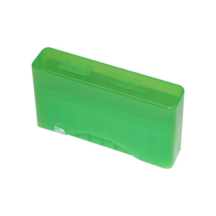 MTM SLIP-TOP AMMO BOX 20 RD 22-250 243 WIN 7.62X39 CLR-GREEN