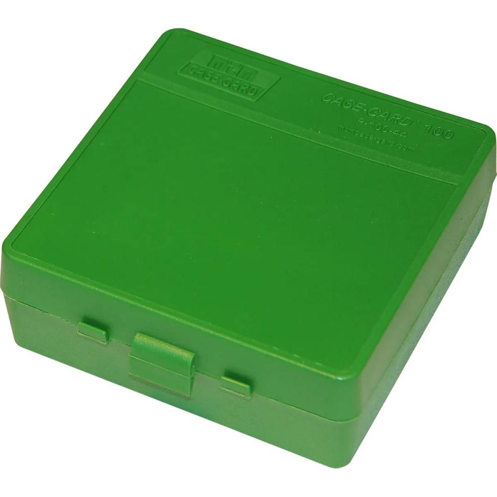MTM AMMO BOX 100 RD FLIP-TOP 41 44 45 LC GREEN