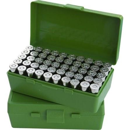 MTM AMMO BOX 50 RD FLIP-TOP 25 ACP 32 LC GREEN