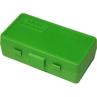 MTM AMMO BOX 50 RD FLIP-TOP 9MM 380 ACP GREEN