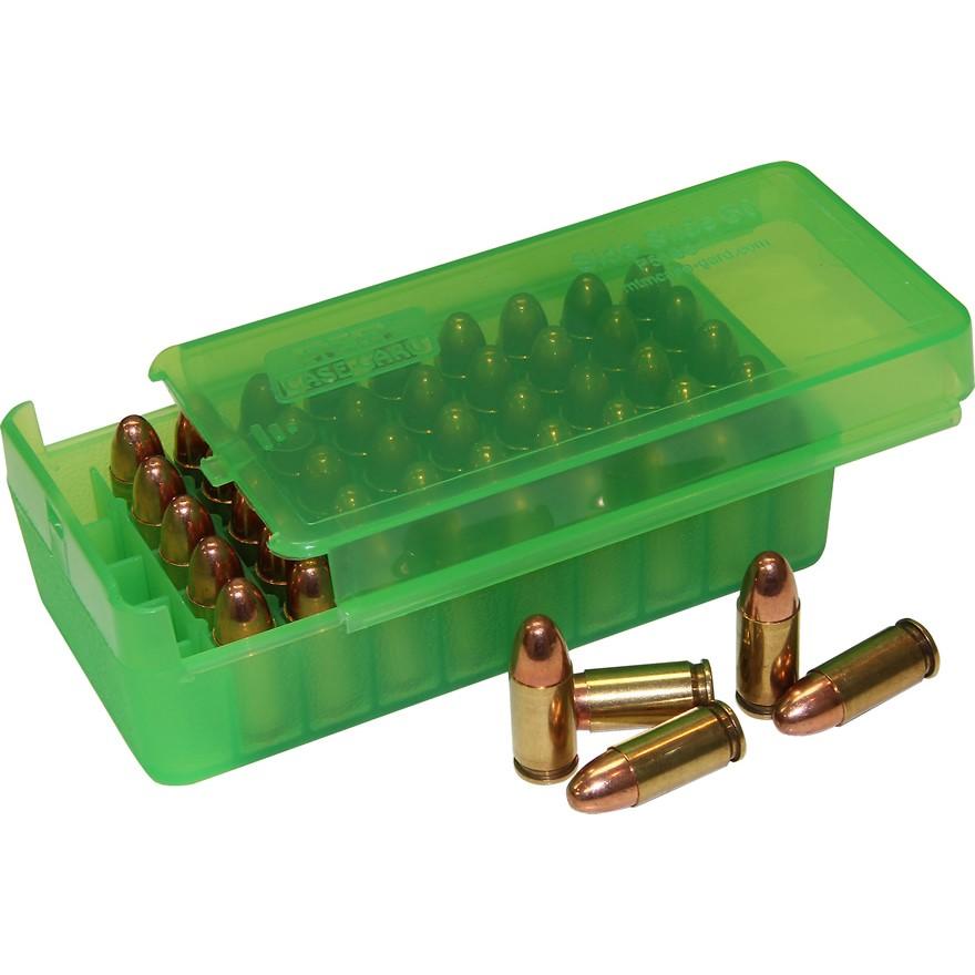 MTM PISTOL SIDE SLIDE 50RD CLR-GREEN 45ACP