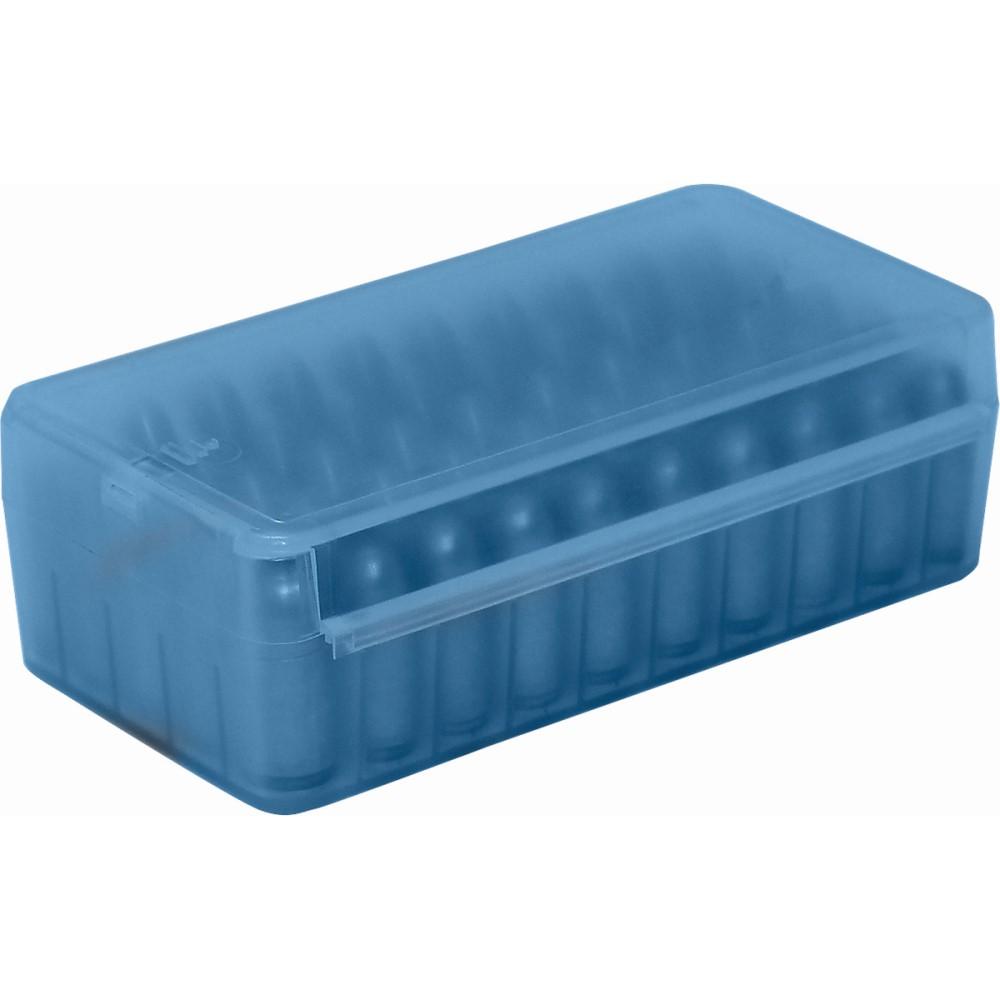 MTM PISTOL SIDE SLIDE 50RD CLR-BLUE  9MM, 380 ACP