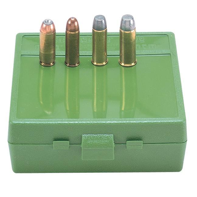 MTM AMMO BOX 64 RD FLIP-TOP 50 AE 480 RUGER GREEN