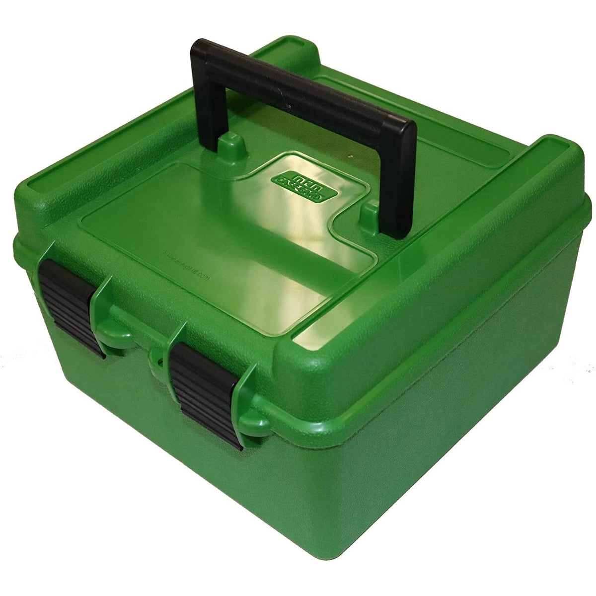 MTM DELUXE AMMO BOX 100 RD HANDLE 22-250 TO 458 WIN GREEN