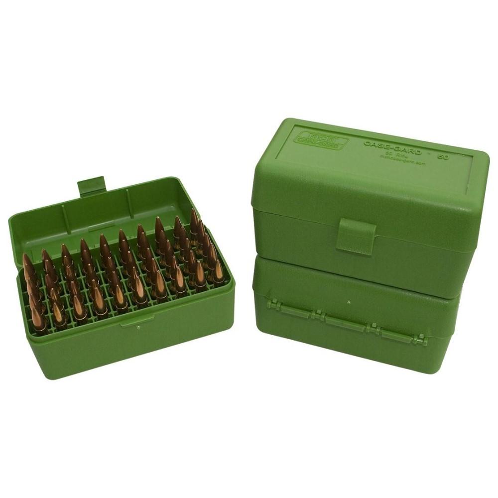 MTM AMMO BOX 50 RD FLIP-TOP 270 WIN 30-06 25-06 GREEN