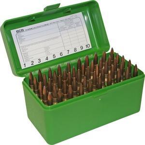MTM AMMO BOX 50 RD FLIP-TOP 375 REM UM 375 WBY MAG GREEN