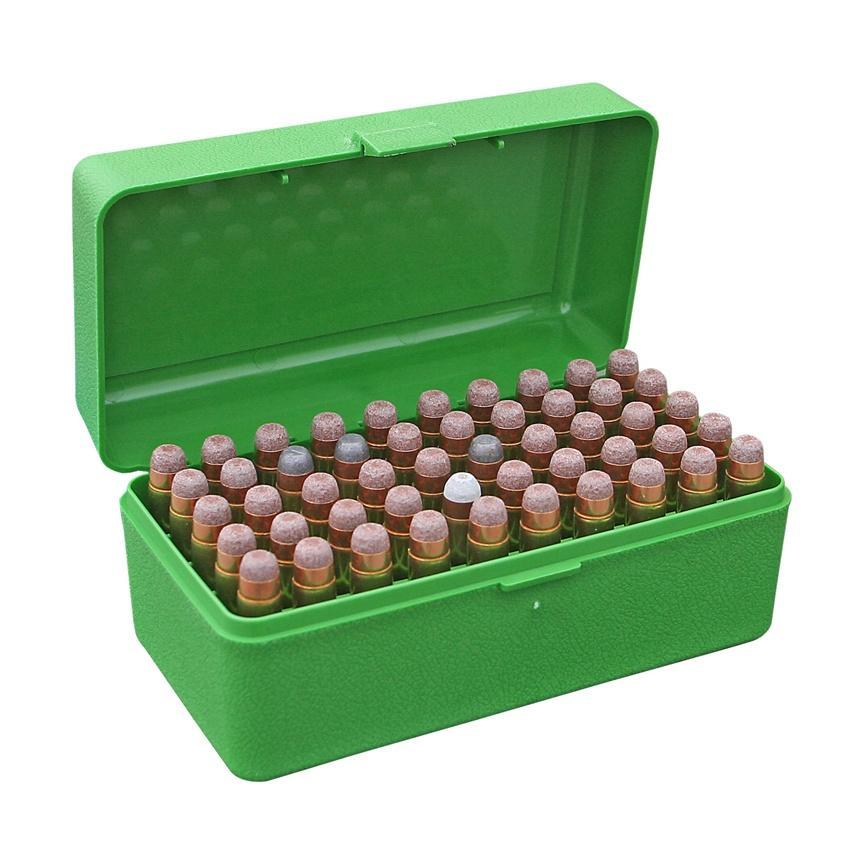 MTM AMMO BOX 50 RD FLIP-TOP 300 WSM 45-70 7MM R SAUM GREEN