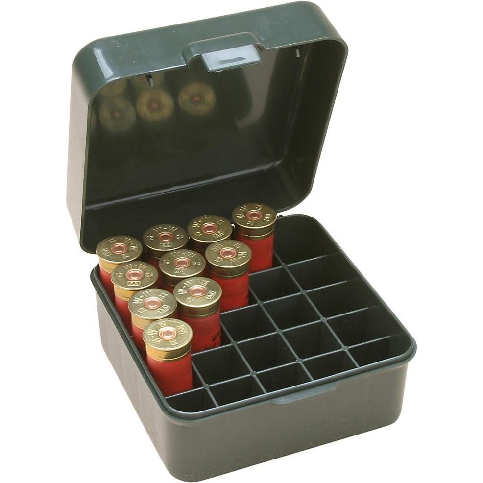 MTM SHOTSHELL BOX 25 RD FLIP-TOP 10 12 GAUGE UP TO 3.5 FOREST GREEN