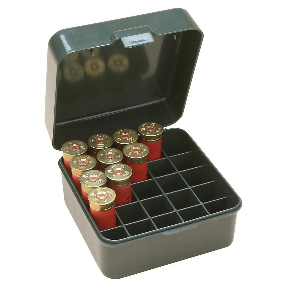 MTM SHOTSHELL BOX 25 RD FLIP-TOP 12 20 GAUGE UP TO 3 FOREST GREEN